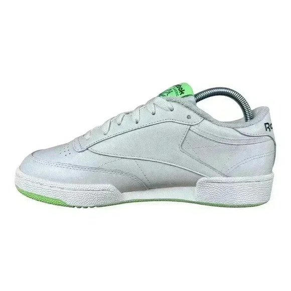 Reebok CLUB C 85 Chalk Men's Shoes White/Neon Green FZ0173 Sz. 8 - Picture 10 of 12